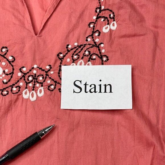 Anthropologie Lazybones Pink Embroidered Dress - Picture 5 of 8